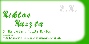 miklos muszta business card