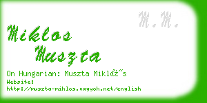 miklos muszta business card